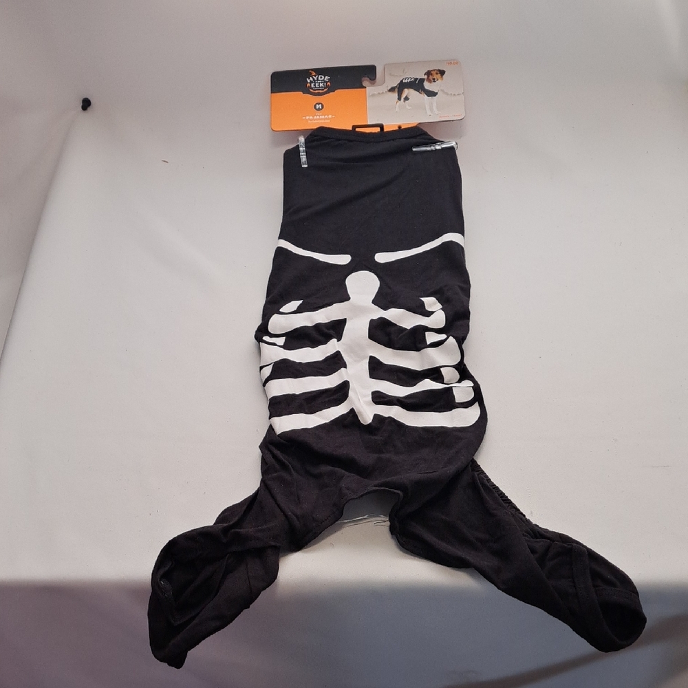 Top Paw Black Skeleton Dog Costume